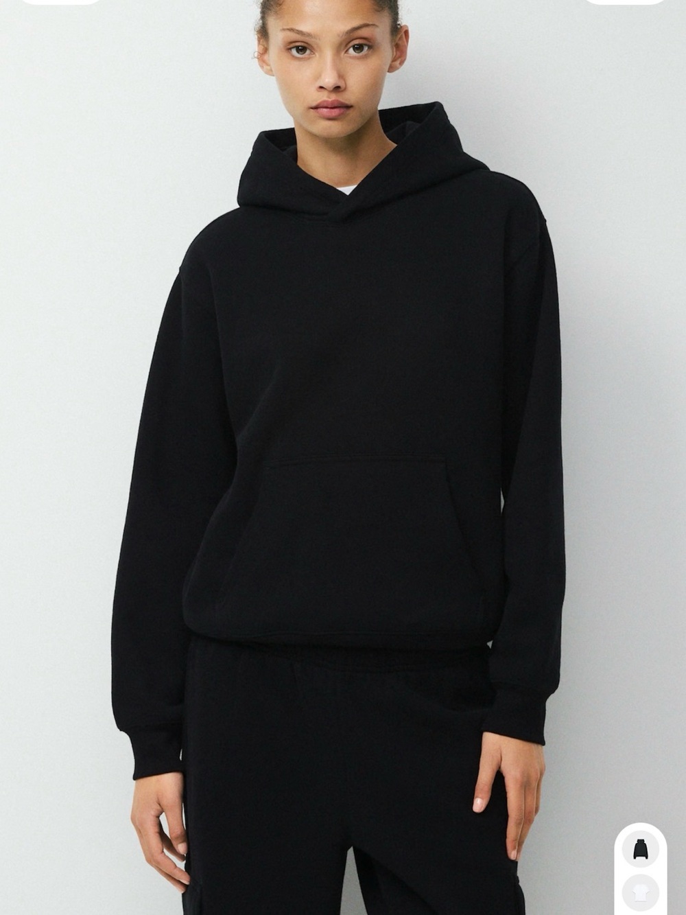 Aritzia Cozy Fleece Perfect hoodie - black